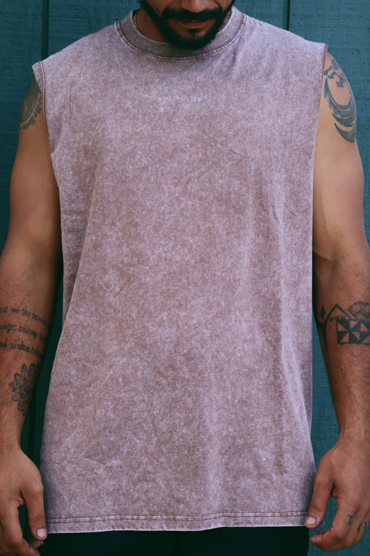 Washed No Sleeve Tee