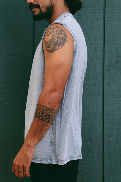 Washed No Sleeve Tee
