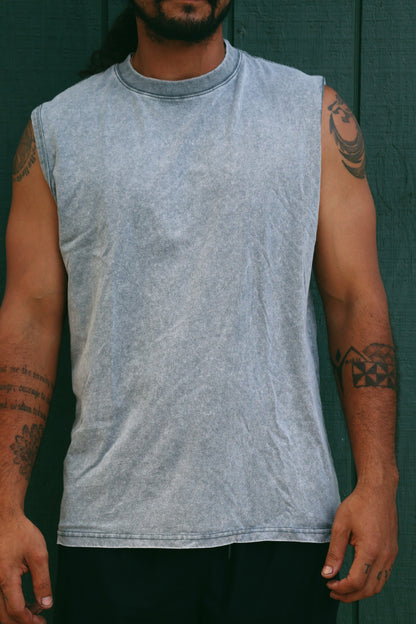 Washed No Sleeve Tee